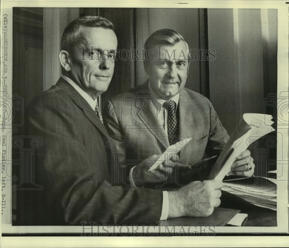 1970 Press Photo Paul Findley and another - now02740