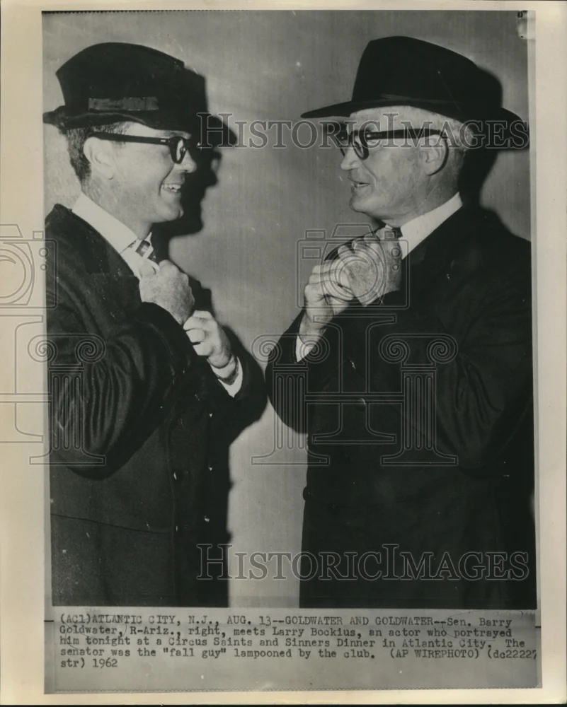 1962 Press Photo Senator Goldwater & Larry Bockius at Dinner-Supper Club in NJ