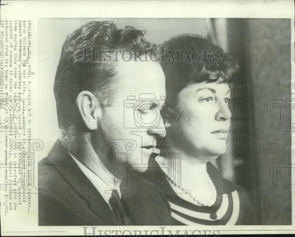 1966 Press Photo Mr. & Mrs. Aaron Goldman, parents of kidnapped Daniel Goldman