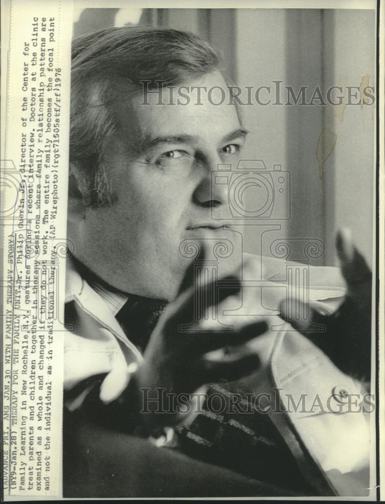 1976 Press Photo Dr. Philip Guerin, Jr., Director, Center for Family Living