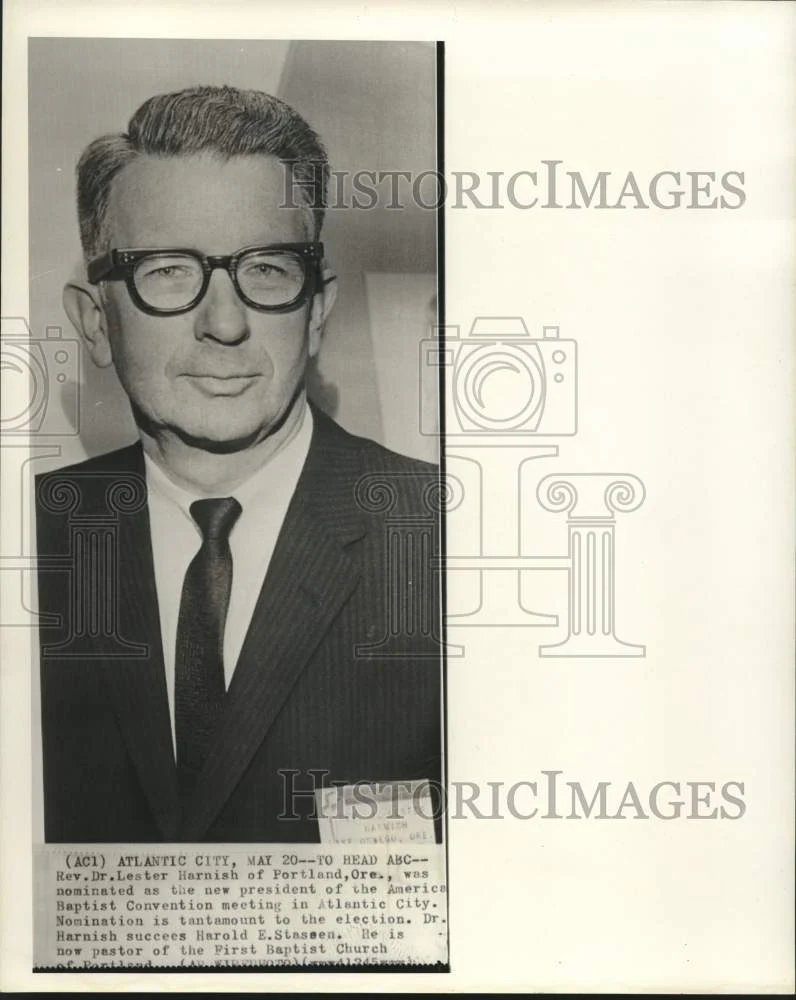 1964 Press Photo American Baptist Convention presidential nominee Dr. Harnish