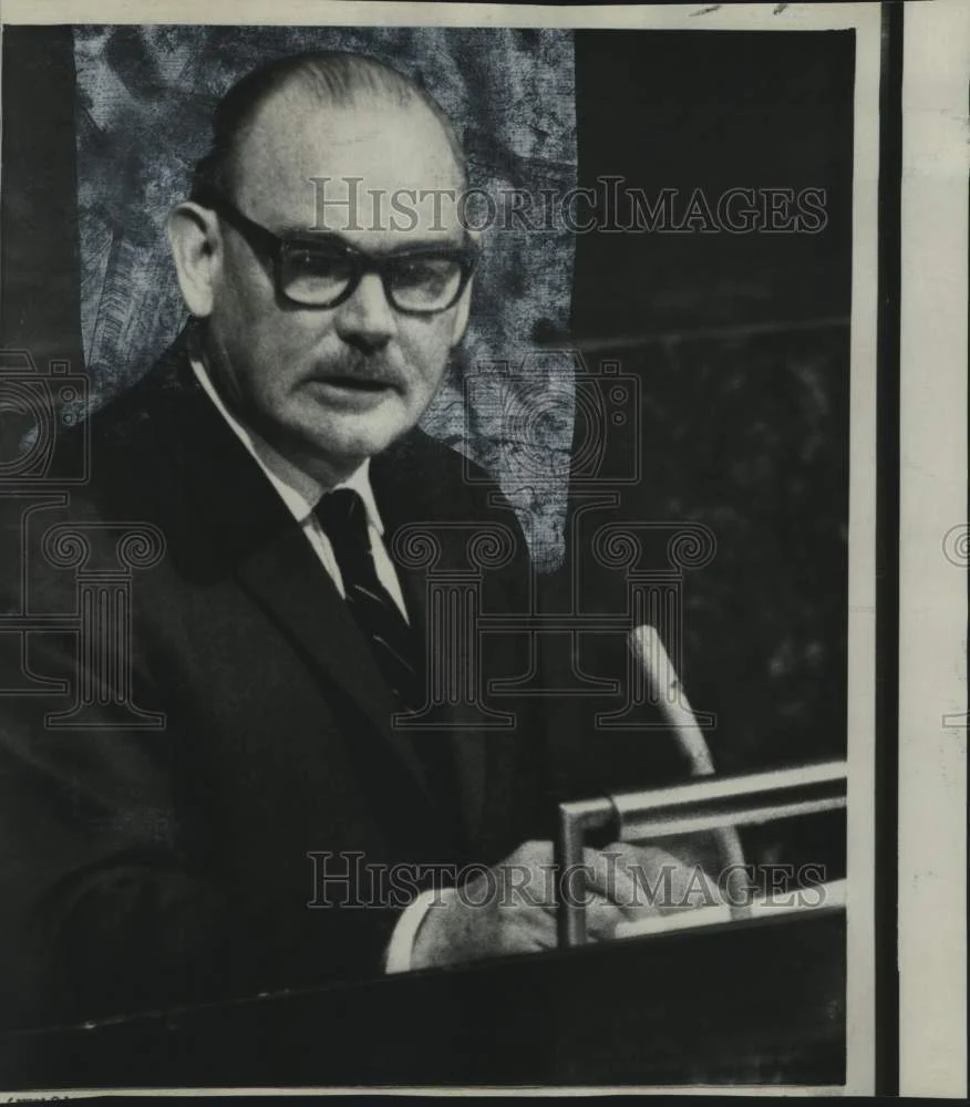 1967 Press Photo Paul Hasluck, Australian Foreign Minister at United Nations
