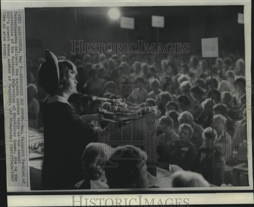 1967 Press Photo Representative Margaret Heckler addresses GOP women