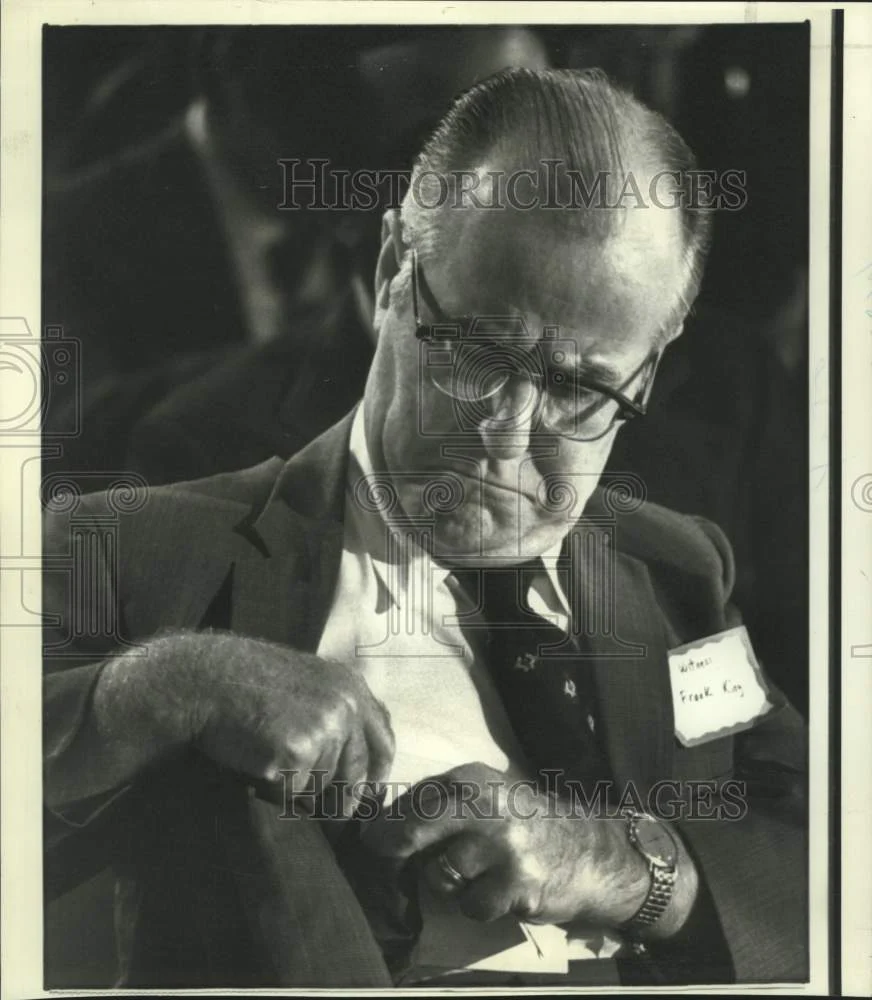 1972 Press Photo Ohio political leader Frank King at Credentials Committee.