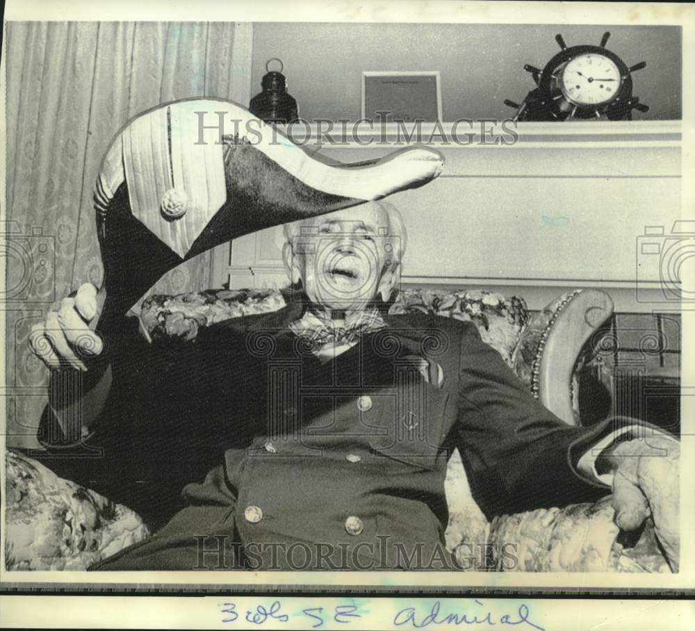 1971 Press Photo Nation's oldest flag officer retired Admiral Richard Jackson.