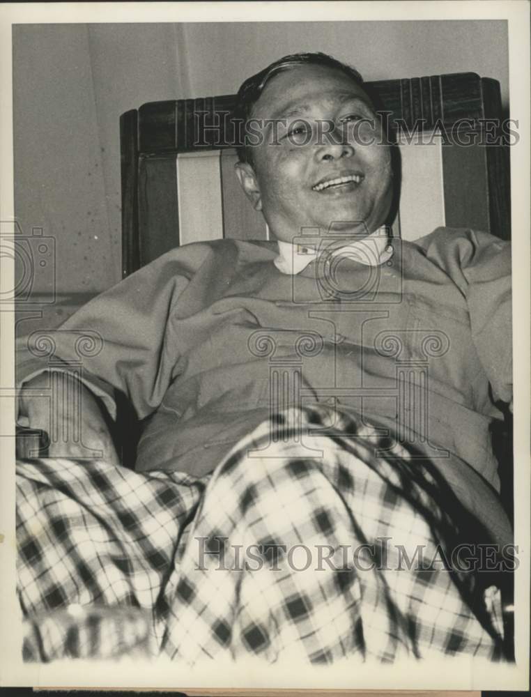 1962 Press Photo Burma's one-man government Prime Minister U Nu - now32244