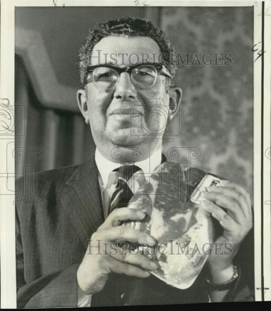 1972 Press Photo Nixon's chief economist Herbert Stein at news conference
