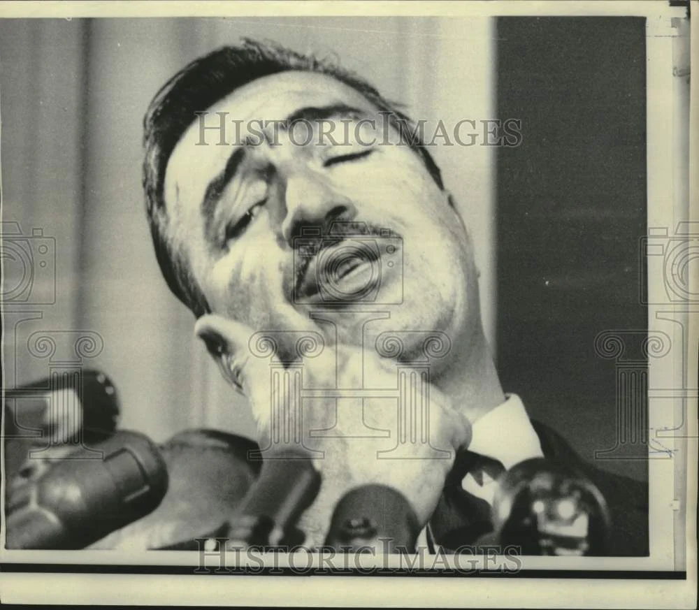 1966 Press Photo New York Representative Adam Clayton Powell stripped of powers
