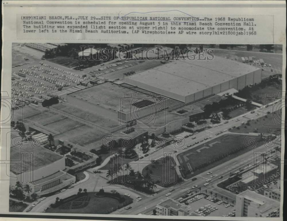 1968 Press Photo Site of Miami's Republican National Convention - now36973