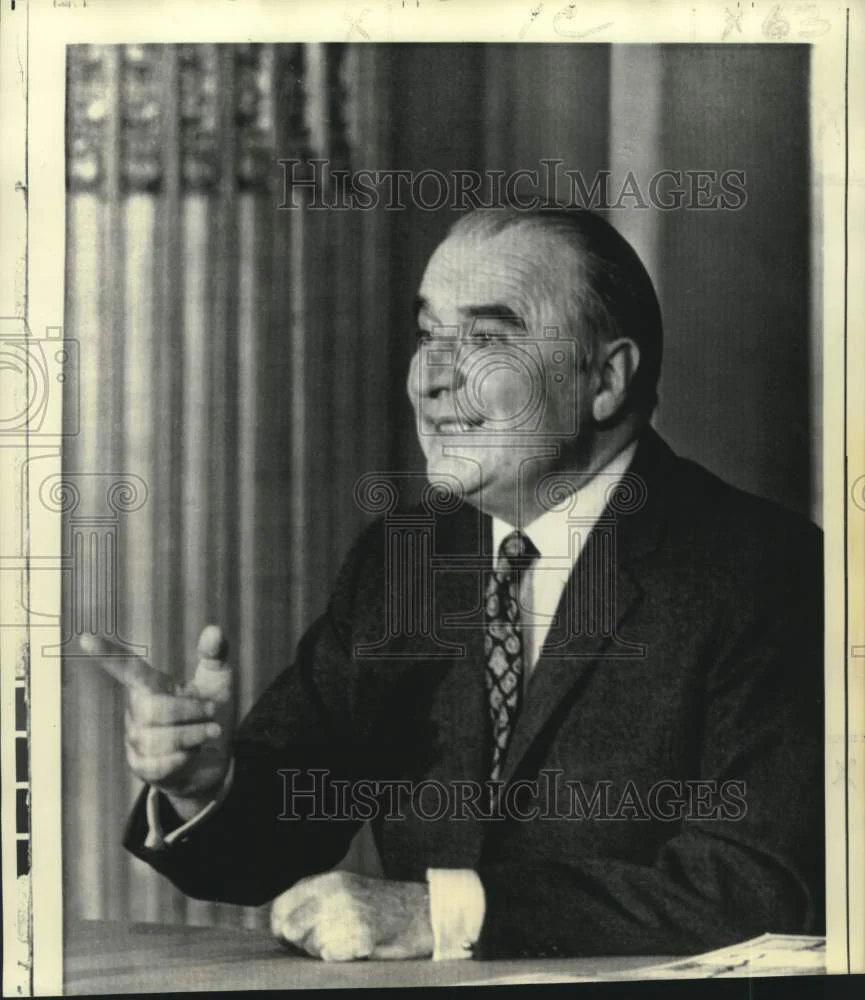 1972 Press Photo French President Georges Pompidou - now37829