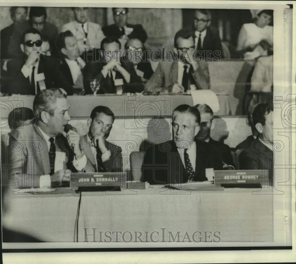 1966 Press Photo Governors Romney and Connally at National Governors' Conference