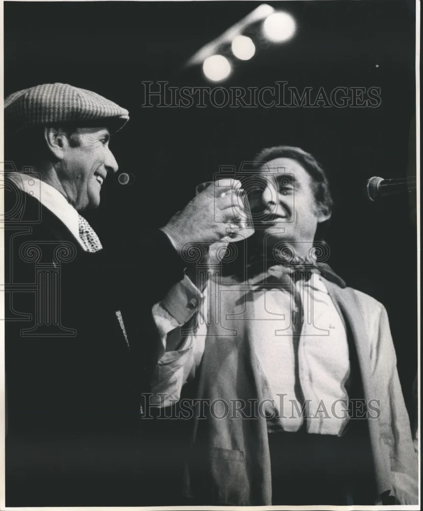 1977 Press Photo Milton Frome, Sid Caesar - nox08435