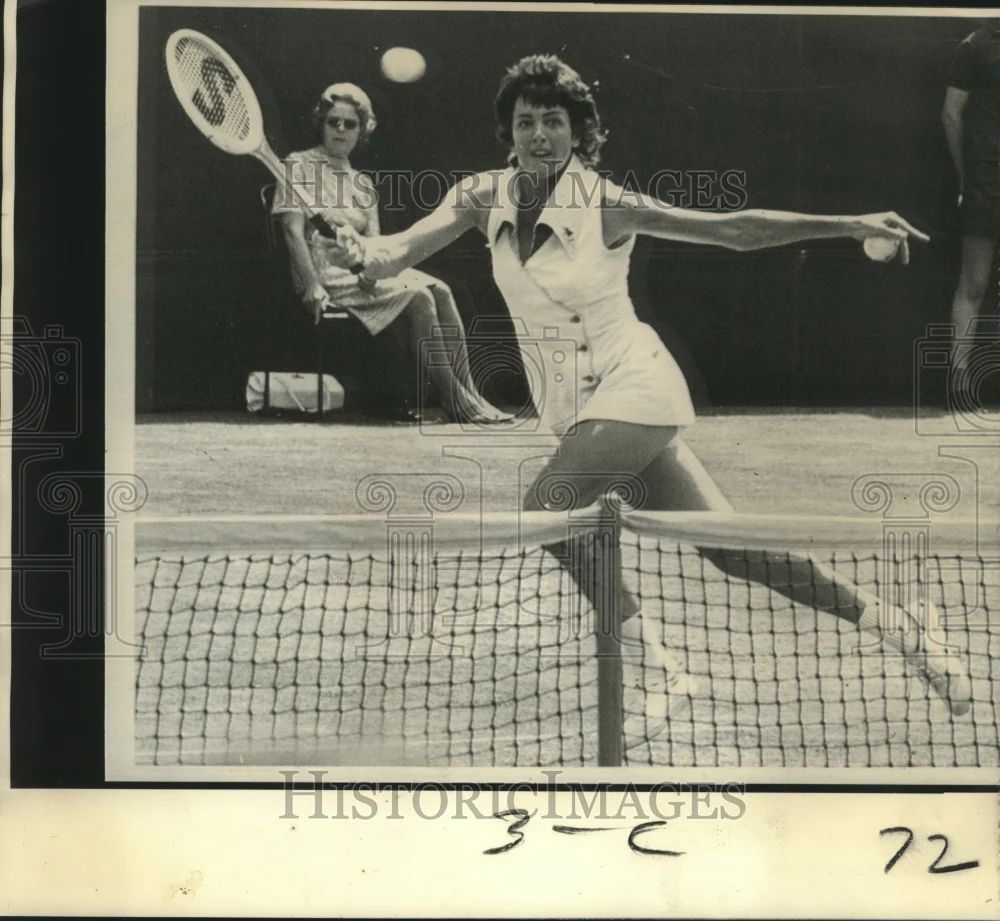 1973 Press Photo Tennis Player Margaret Court of Australia, defending champion