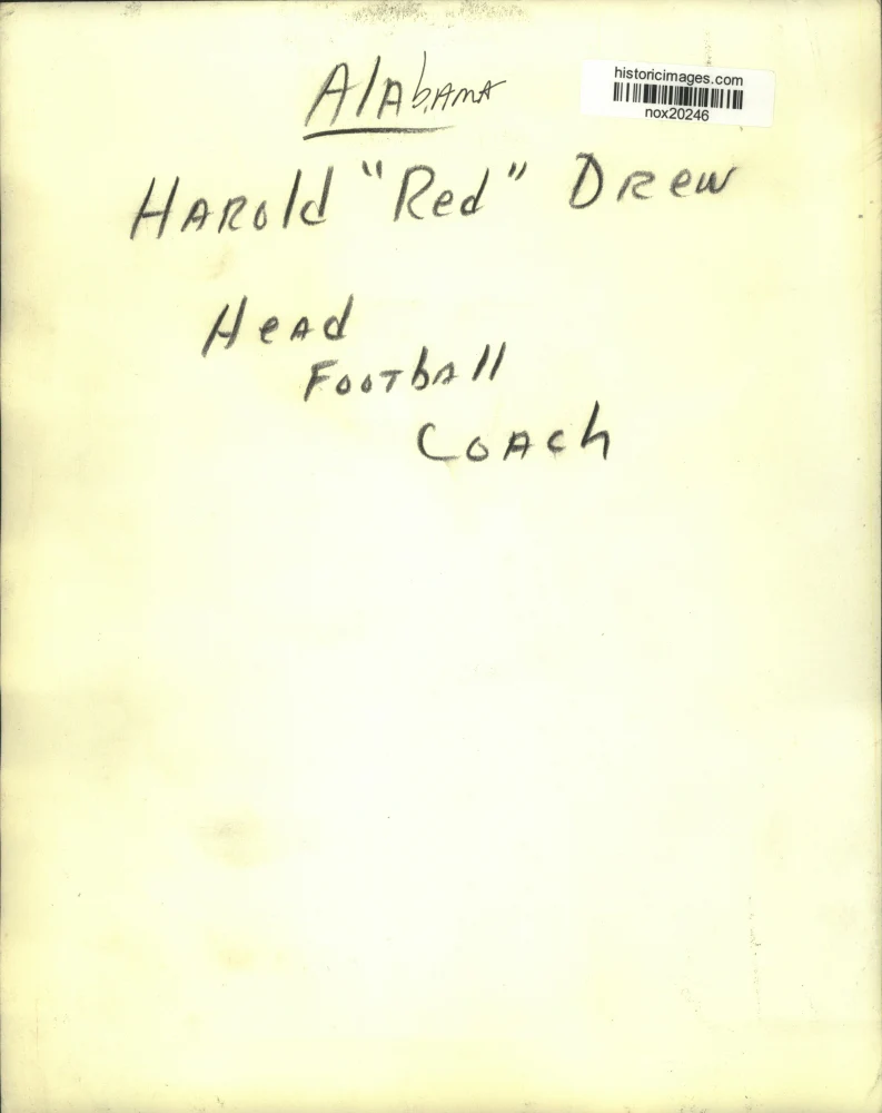 Press Photo Harold "Red" Drew, Alabama's Head Football Coach - nox20246 - Image 2