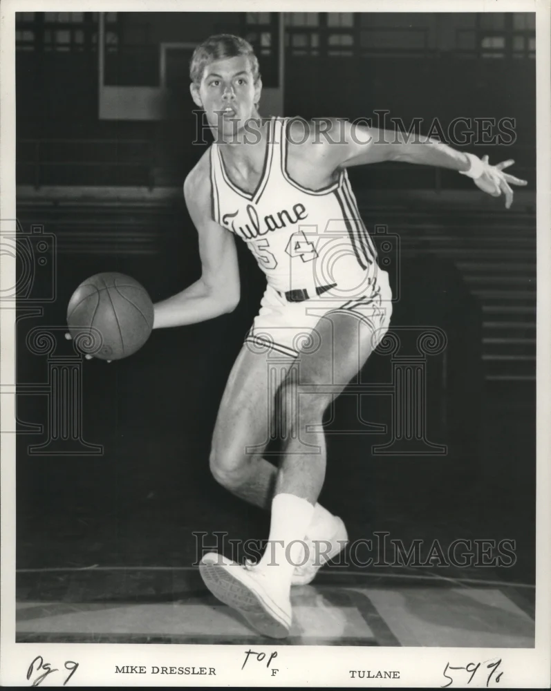 1972 Press Photo Tulane's basketball player Mike Dressler - nox20252