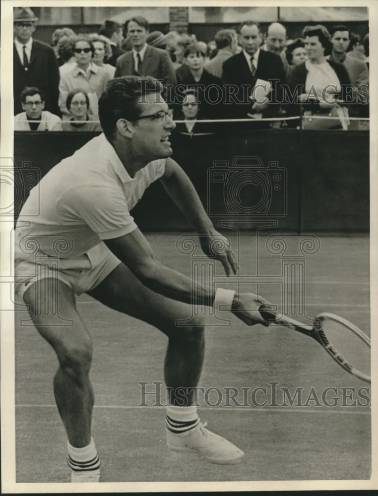 1967 Press Photo Clark Graebner plays at U.S. Open - nox22007