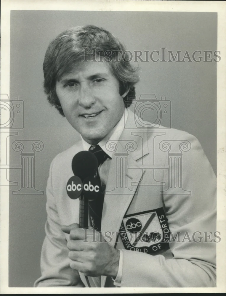 1979 Press Photo Fran Tarkenton, commentator for "Monday Night Football."
