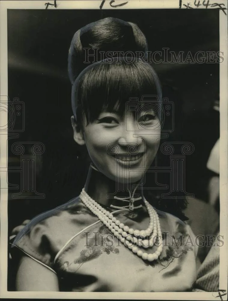 1961 Press Photo Vietnamese Actress Thien Hwong, her name means-Heavenly Perfume
