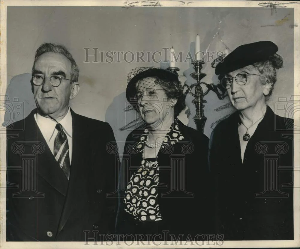 1954 Press Photo Chalmette National Historical Park Association Officers