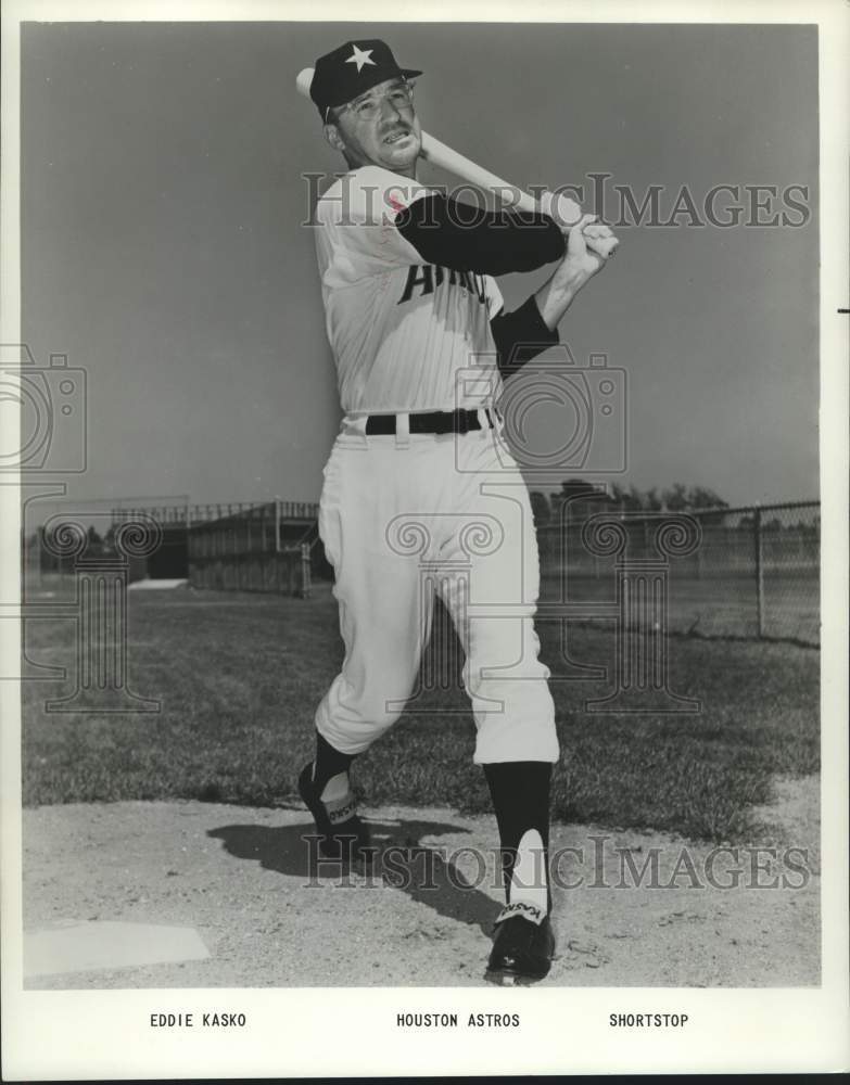 1987 Press Photo Houston Astros Baseball Shortstop Eddie Kasco - nox27835