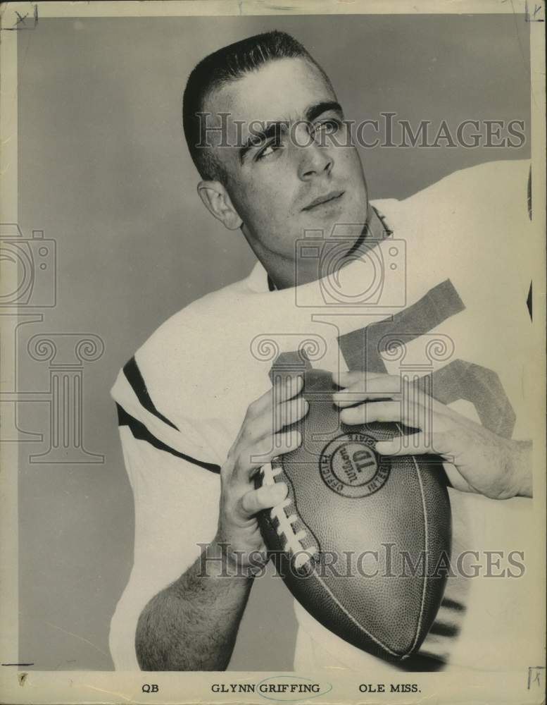 1966 Press Photo Ole Miss' quarterback Glynn Griffing. - nox31700