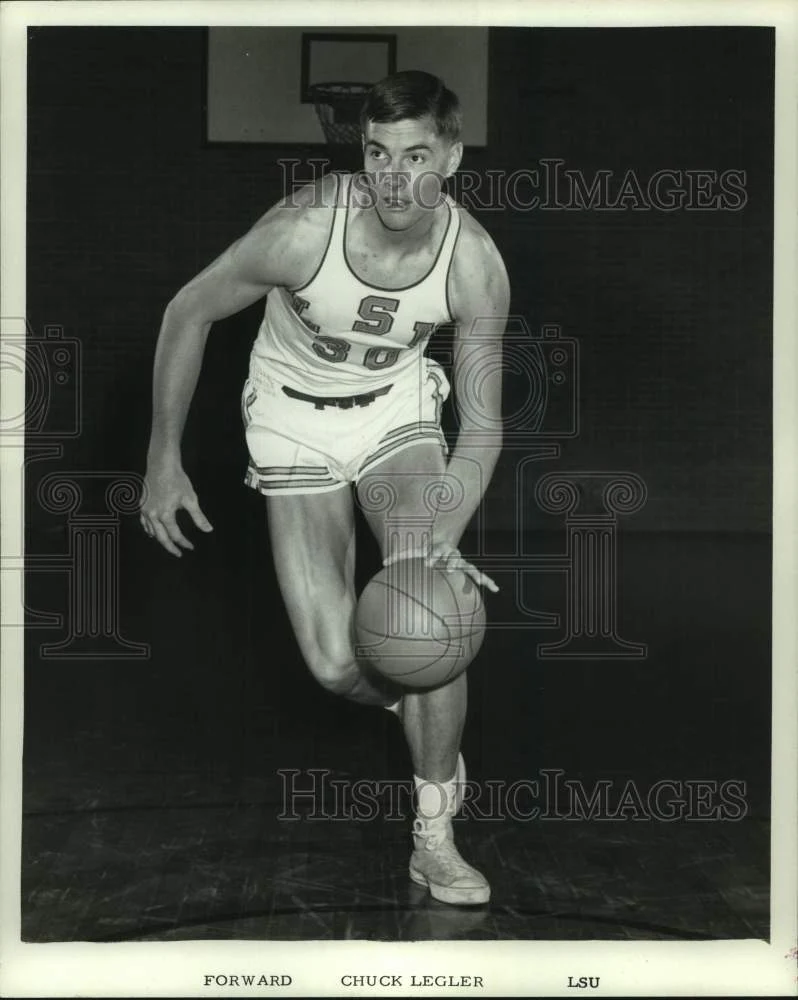 1967 Press Photo Louisiana State University's forward, Chuck Legler. - nox33207